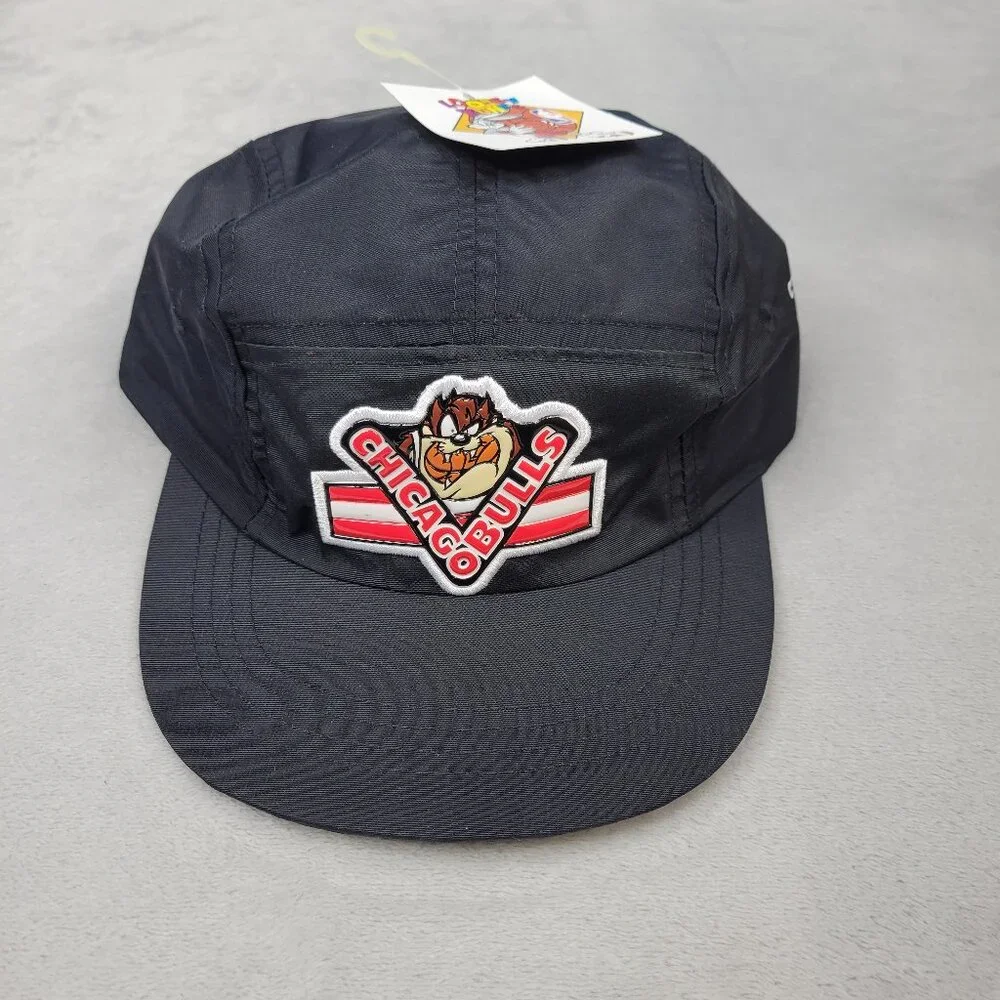 Chicago Bulls Hat Cap Boys Strapback Five Panel Taz Vintage Deadstock Youth Kids